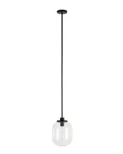 Abraham + Ivy Agnolo Pendant With Clear Glass Shade