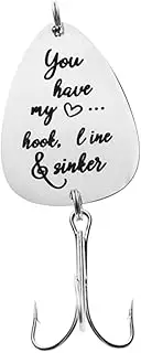 GANAZONO Practical Treble Hook Fishing Stainless Steel Guitar Pick Bait with Creative Carved Design for Outdoor Fishing Strong Durable Accessories for Anglers