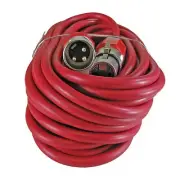 15 ft foot RED 3pin XLR Male Plug To XLR Female Jack Microphone Cable MIC CORD