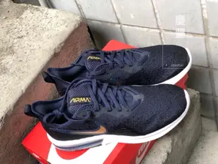 大罐體育👟nike air max sequent4 氣墊 慢跑鞋 女 深藍 金 跑步鞋 金勾 現貨