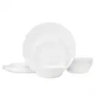 Dinnerware Set Corelle Livingware 18 Pieces In Winter Frost White Service for 6