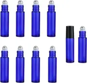 10 PCS Essential Oil Roller Bottles 10 Ml 1/3 Oz Refillable Roll On Bottles W...