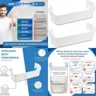 2 Refrigerator Door Shelf Bin For Frigidaire Kenmore 240323001 AP2115741 890954