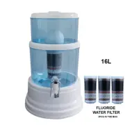 Aimex 16L Benchtop Water Purifier Dispenser with 8 Stage Fluoride Filters X 3