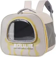 yuksok Stylish Pet Travel Backpack for Small, Yellow