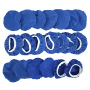 Car Polishing Pad, 20 Pieces Microfiber Fleece Bonnet Buffing Pad Waxing Buff...