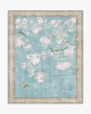 245' x 305' | Machine Washable Runner Rug | Kid & Pet Friendly | Indoor Rug | Hampton Soft Blue Rug by Gracie | Ruggable