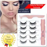 Magnetic Eyelashes & Magnetic Eyeliner Set Natural Look Reusable False Lashes.