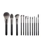 Handcraft Makeup Brush Set 12 Pcs Softest Synthetic Fiber With Wooden Handle
