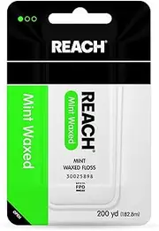 Reach Mint Waxed Floss 200 Yards (Pack Of 4)
