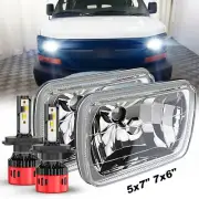 7x6" 5X7 LED Headlight Hi-Lo Halo DRL for Chevy Express Cargo Van 1500 2500 3500 (for: Peugeot)