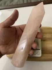 Rose Quartz Natural Tower Obelisk Polished 480g