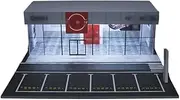 Simulation Scene Model 1:64 Lights Dioramas Shop Store with Parking Simulation Parking lot Mode(F)