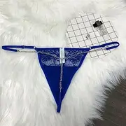 [FARZAH] Women Panties Female Underwear 3PCS/Set Sexy Custom Crystal Letters Name G-String Waist Chain Women Personalized Body Chain Lace Bikini Thong Beach Custom Jewelry Gift(BL04,1-5 Letters)