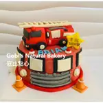寇比造型蛋糕 雲梯車 消防車 造型蛋糕 蛋糕 生日蛋糕 翻糖蛋糕