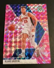 2019/20 Panini Mosaic PINK CAMO PULSAR Prizm BLAKE GRIFFIN Pistons #37