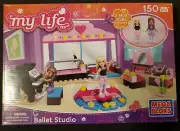 Mega Blocks My Life As Ballet Studio 150 Pieces New In Box
