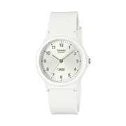 Casio Analogue Water Resistant White Resin Band MQ24B-7B