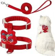 Cat Lead, Dog Vest Harness | Anti-Escape Soft Kitten Chest Harness - Adjustable Cat Chest Harness and Lead, Pet Outdoor Wear Equipment for Walking, Jogging, Training