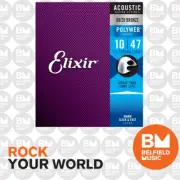 Elixir 11150 Acoustic 12-String Guitar Strings Polyweb Light 10-47 A-PW-12L