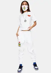 [Cross Colours] Black Lives Are Loved Graphic Joggers