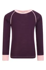 Merino II Kids Round Neck Baselayer Top