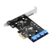 PCI Express USB 3.0 19 Pin Expansion Card PCIE 1X to 2 Ports USB 3 19 Pin3425
