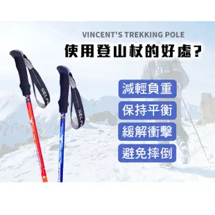 【韓國SELPA】破雪7075鋁合金外鎖登山杖(三色任選)｜(台灣24h出貨)