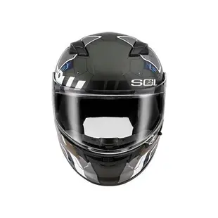 【SOL Helmets】SF-6全罩式安全帽 (機動裝甲_消光墨綠/棕) ｜ SOL安全帽官方商城