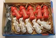 New Primal Lite Hot Spots Dalmatian Dogs Fire Hydrants Blow Mold String Lights