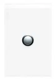 Clipsal SATURN 400-SERIES PUSH BUTTON SWITCH 1-Gang 20A 16AX 250V Pure White