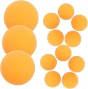 50pcs Table Tennis Balls for Training Equipment Table Tennis Balls with Holes Pingpong Trainer Silica Gel Orange