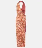 [Diane von Furstenberg] Diane von Furstenberg Chase jersey wrap dress AU 16 red