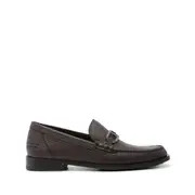[Fendi] Fendi O'Lock Leather Loafers 9 US BROWN