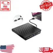 External DVD Drive For PC Laptop Windows 7/11/10 USB 3.0 Burner Reader Writer