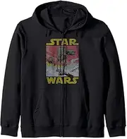 [STAR WARS] AT-AT Distressed Comic Cover Zip Hoodie