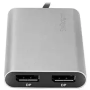 StarTech Thunderbolt 3 to Dual DP Adapter, 4K60, Mac and Windows - TB32DP2T