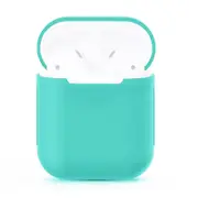 For AirPods 2nd Gen Case, Silicone Protective Cover, Mint Green