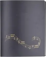 Sheet Music Folder, 60 Pages Music Sheet File Paper Documents Storage Folder, Dual Spiral Binder Organizer for Bands, Orchestras, and School Choirs