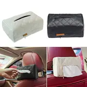 Tissue Box Practical Paper Holder Container Car Seat Hanging Faux Leather