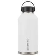BAUMR-AG 1.9L Double Wall Insulated Stainless Steel Water Bottle, Drink Jug with Handle, Straw Cleaner, White