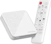 Android 14.0 TV Box 2025, LEFFOT H313 4K Android TV Box, 2GB RAM + 16GB ROM, Smart TV Box with HDR10, 2.4G & 5G Dual-Band WiFi 6, BT 5.0, Voice Control, Allwinner H313 Quad Core ARM Cortex A53
