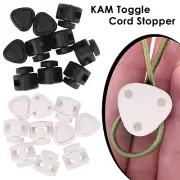 KAM Cord Stopper Lock Toggle Drawstring Clip Double Hole Plastic Clamp For Bags