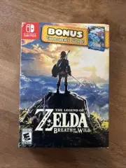 The Legend of Zelda Breath of the Wild w/ Bonus Explorers Guide Nintendo Switch.