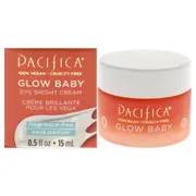 Glow Baby Eye Bright Cream by Pacifica for Unisex - 0.5 oz Cream