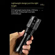 Rechargeable Flashlights High Lumens, Powerful Tactical Flashlights, 5 Modes LED Flashlight Adjustable A