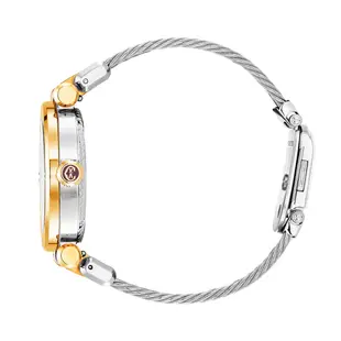 CHARRIOL 夏利豪(CR36SY.590.004) St-Tropez 珍珠母貝錶盤 石英女腕錶-金色36mm