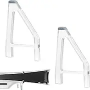 Stand for PS5 Slim,2PCS for PS5 Horizontal Stand,Plastics Stand Horizontal for PS5 Slim,Transparent Horizontal Placement Bracket Holder,Console Flat Stand Compatible