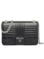 Prada Large Diagramme Bag in Black