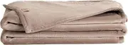 UnHide Lil Marsh Traveler - Travel Blanket - Faux Fur Blanket - Durable, Lightweight, Extra Soft Blanket - Mocha Shar Pei (50” x 60”)